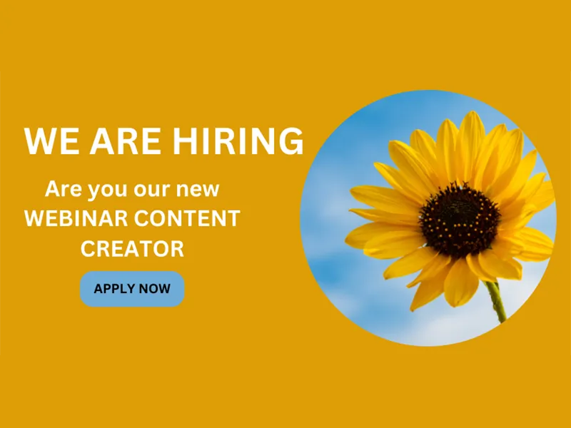 Exciting Opportunity: Position Available for Webinar Content Creator