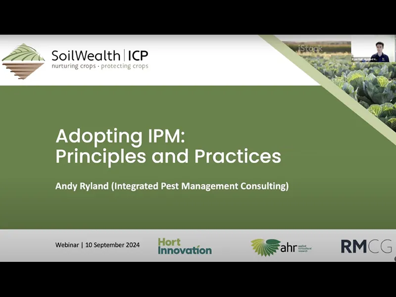 YouTube Webinar: Adopting IPM – Principles & Practices