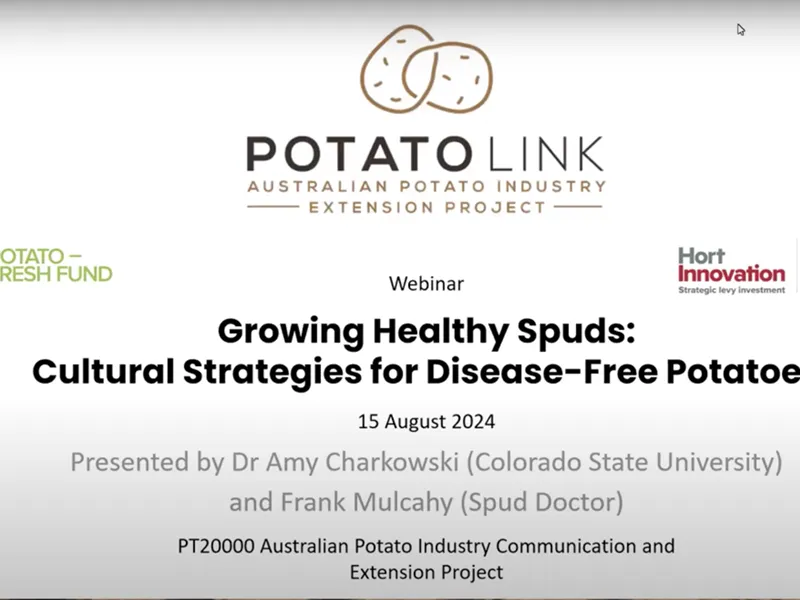 YouTube Webinar: Growing Healthy Spuds: Cultural Strategies for Disease-Free Seed Potatoes