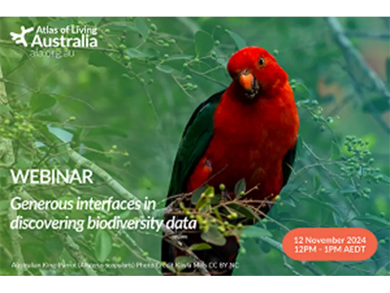 Atlas of Living Australia Webinar: Generous interfaces for discovering biodiversity data