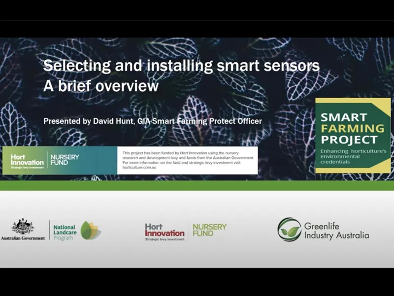 Smart technologies for nursery production