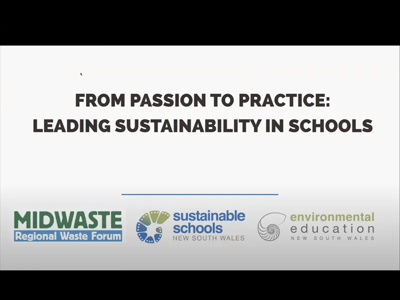 Leading Sustainability in Schools: From Passion to Practice