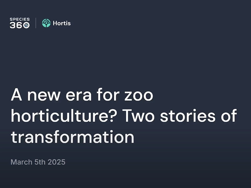 A new era for zoo horticulture? Two stories of transformation with hortis