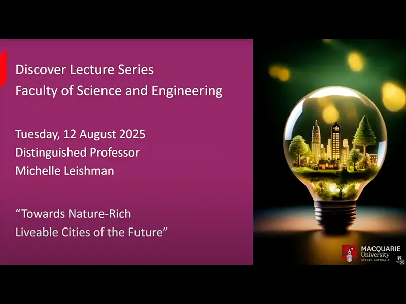 Webinar Towards nature-rich livable cities of the future