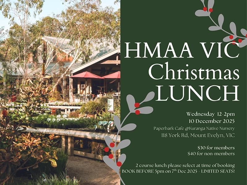 Updated: VIC HMAA Xmas Lunch