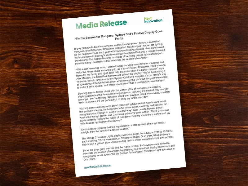 ‘Tis the Season for Mangoes: Sydney Dad’s Festive Display Goes Fruity