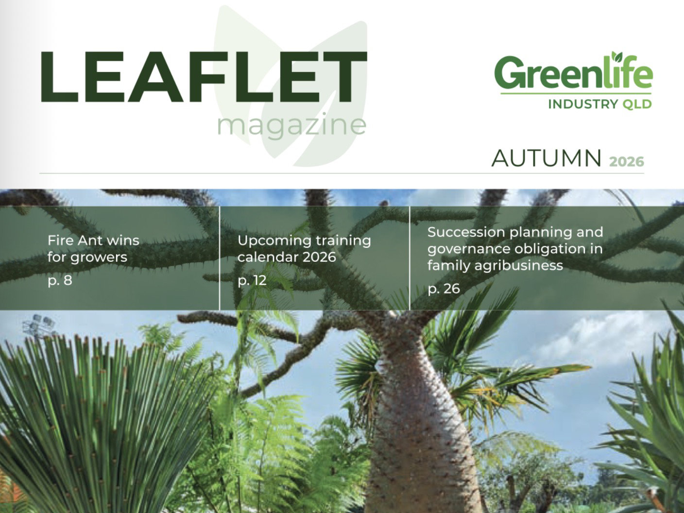 Leaflet Autumn 2026 – Greenlife Industry Qld