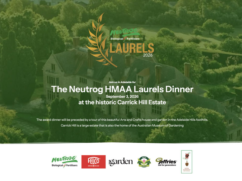 The Neutrog HMAA Laurels Awards Dinner: Garden Tour, Cocktail Party, Adelaide Show Preview