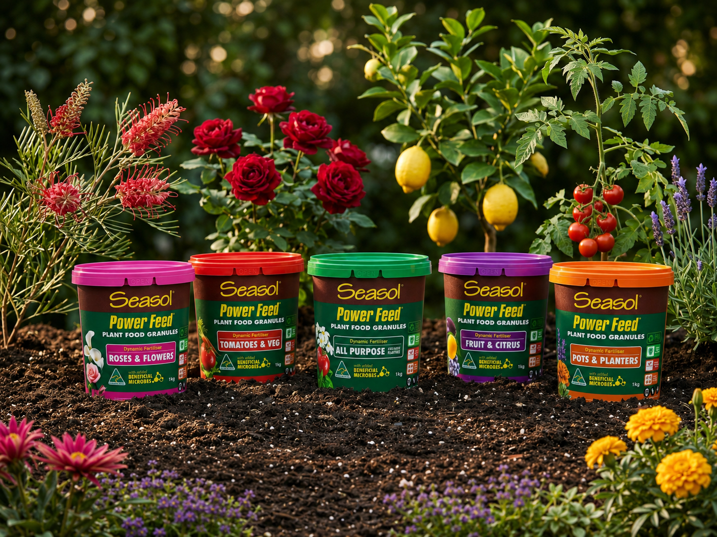 New Seasol® Power Feed® Plant Food Granules Combine Plant Nutrition with Beneficial Probiotics