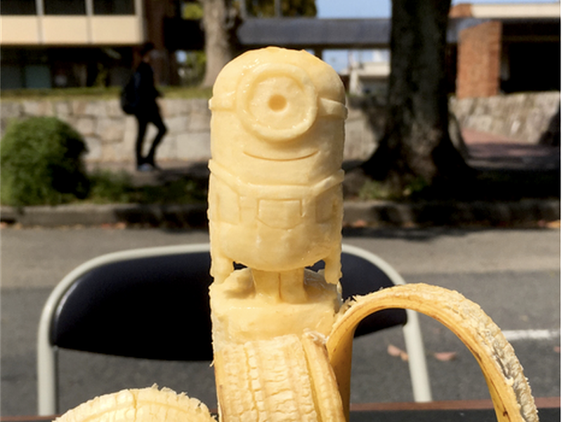 The Artist Making Bunches of Banana Art