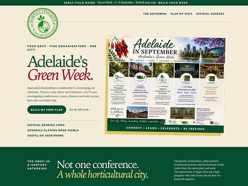 Plan your Adelaide Green Week