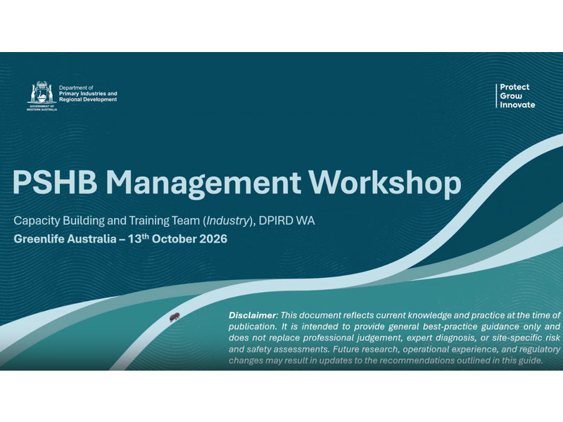 Keep up to date with PSHB