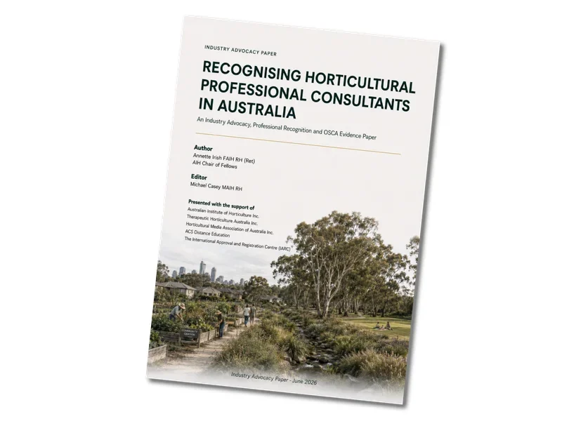 Recognising Horticultural Professional Consultants in Australia – Annette Irish